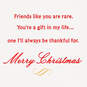 You're a Rare Gift Christmas Card for Friend, , large image number 3