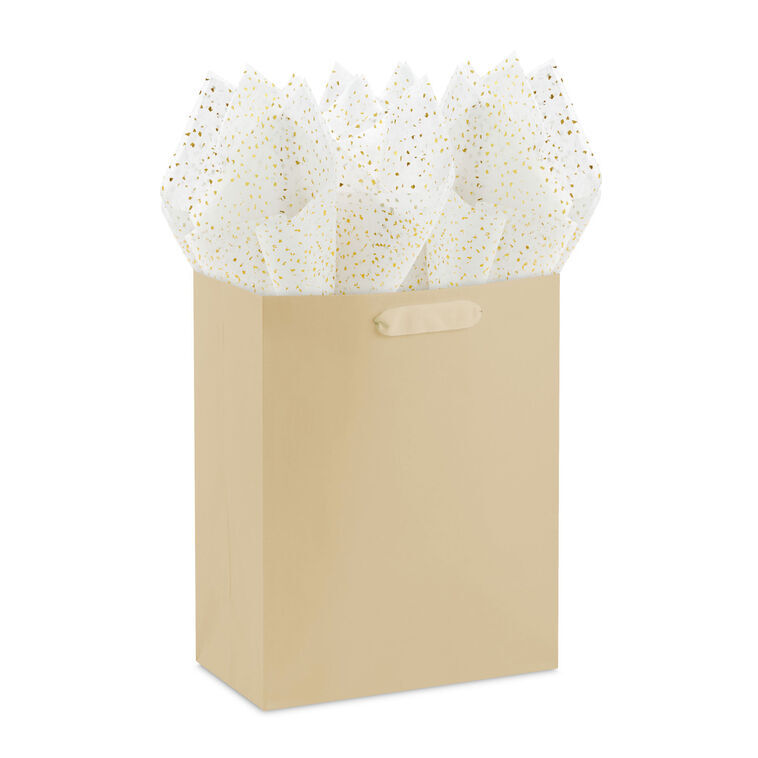 Gold Foil Flecks on White Tissue Paper, 4 sheets, , large image number 4