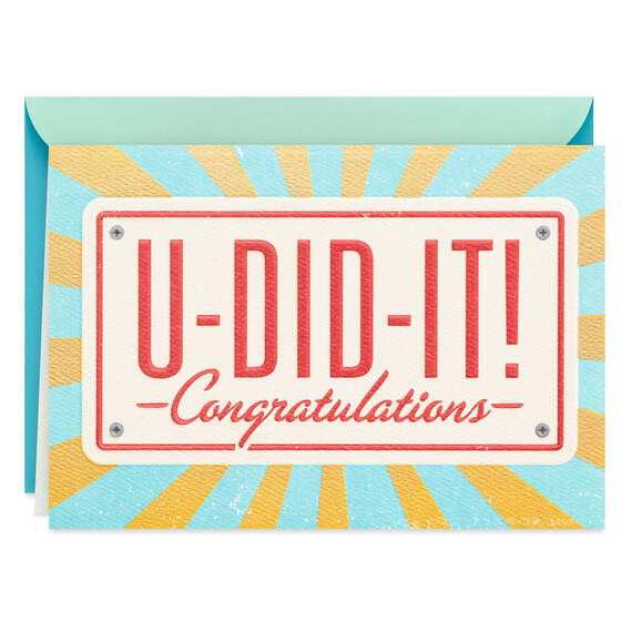 You're Going Places Congratulations Card, , large image number 1