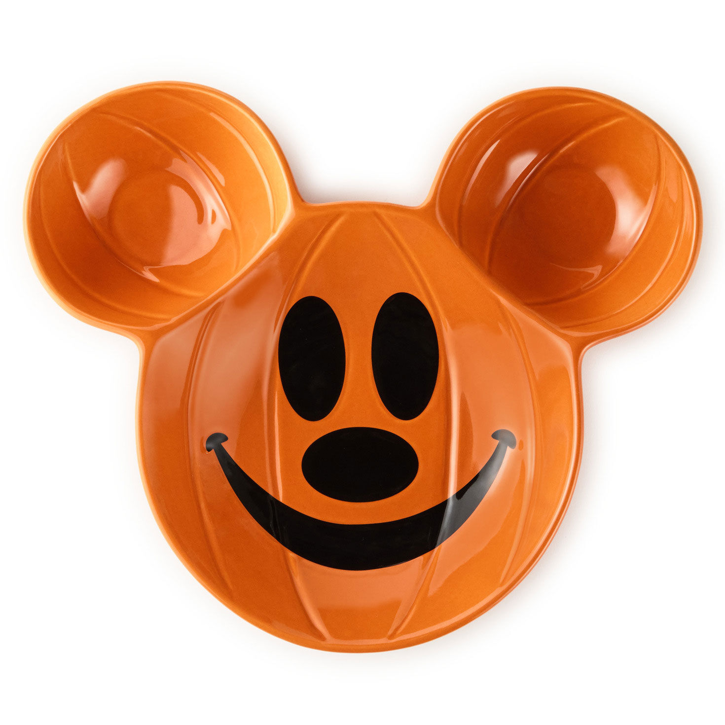 Disney Mickey Mouse Jack-o'-Lantern Chip and Dip Bowl front image number 2