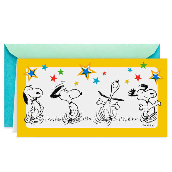 Peanuts® Snoopy Happy Dance Graduation Money Holder Card, , large image number 1
