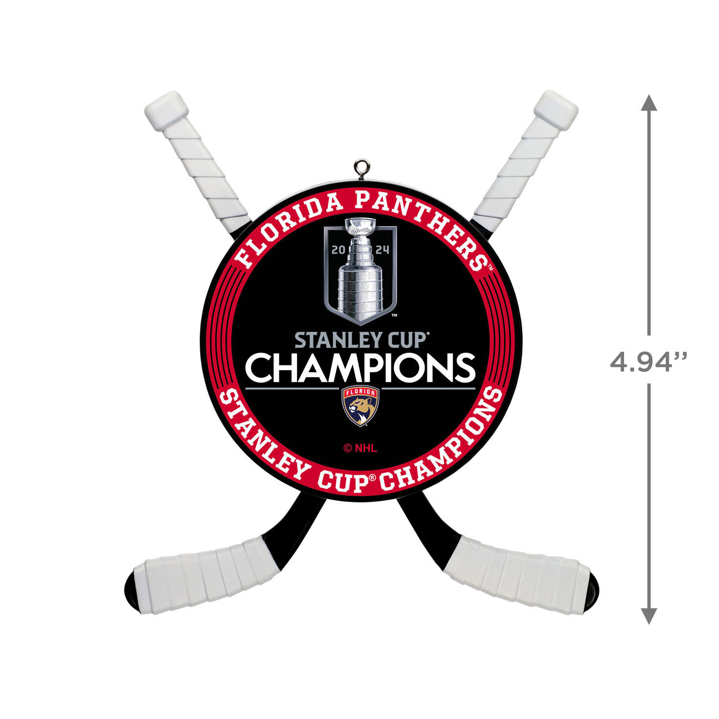NHL Florida Panthers™ 2024 Stanley Cup® Champions Hockey Ornament for only USD 12.49 | Hallmark