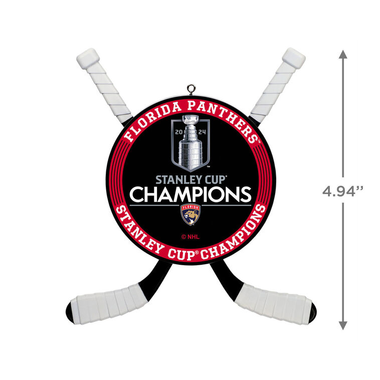 NHL Florida Panthers™ 2024 Stanley Cup® Champions Hockey Ornament, , large image number 3