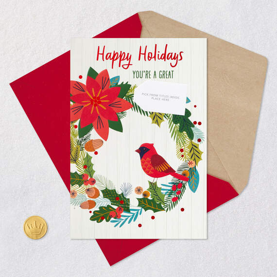 You're Appreciated Customizable Holiday Card With Service Provider Stickers, , large image number 6