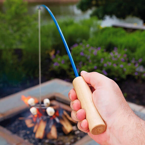 Firebuggz Fire Fishing Pole Campfire Roaster, Red - Kitchen Accessories