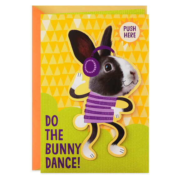 Bunny Dance Musical Easter Card With Motion