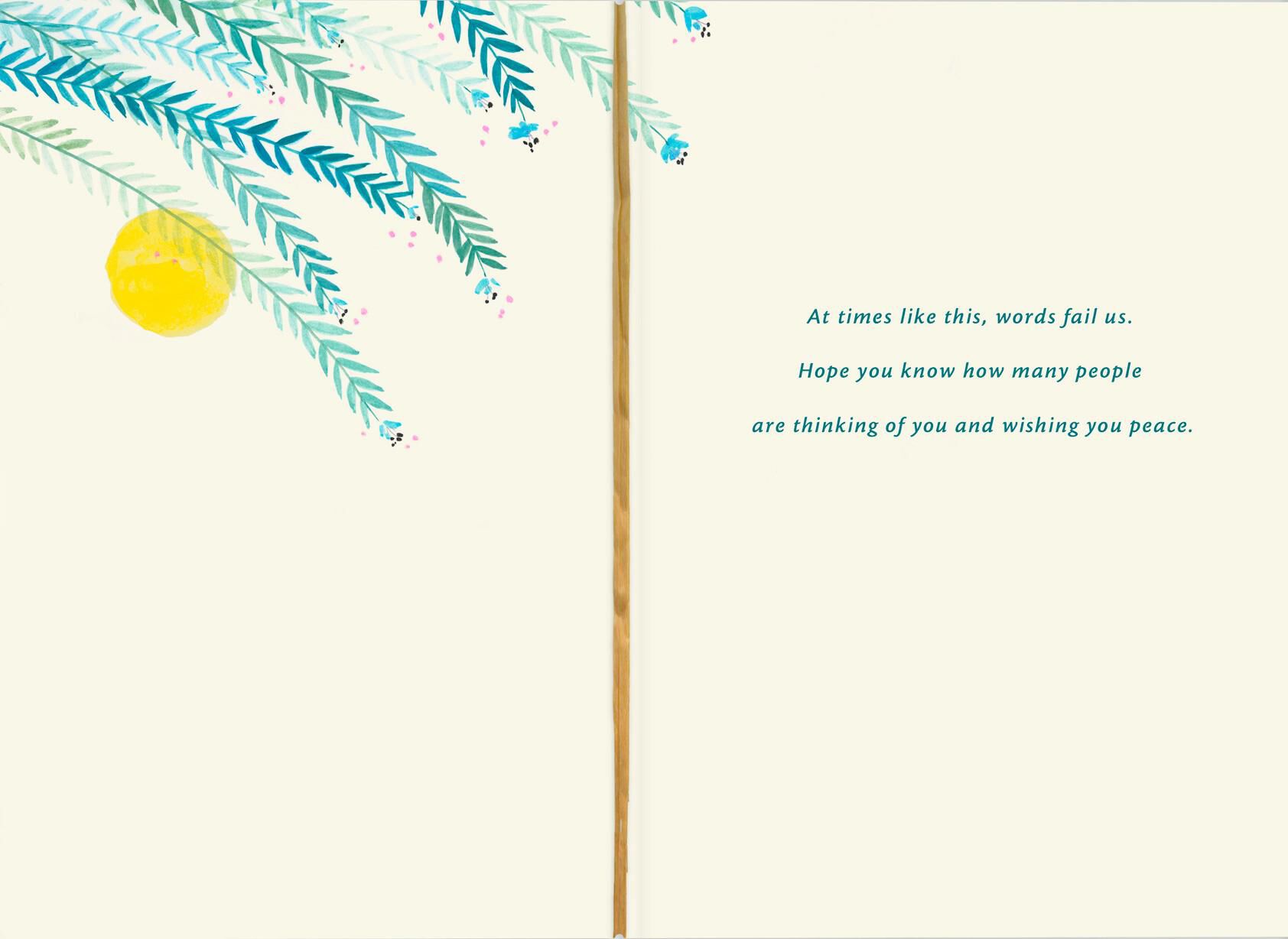 Remembering Your Son Sympathy Card