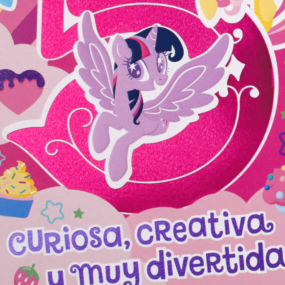 Hasbro® My Little Pony® Spanish-Language 5th Birthday Card With Stickers, , large image number 5