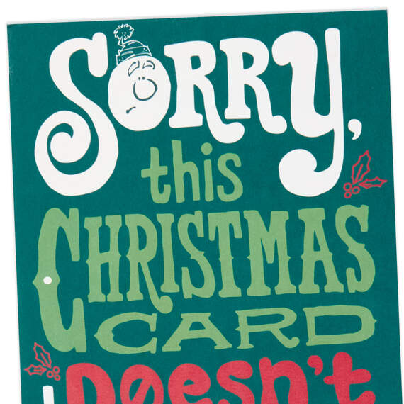 Sorry Santa Funny Pop-Up Money Holder Christmas Card, , large image number 5