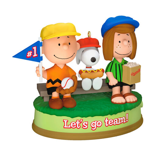 The Peanuts® Gang Batter Up! Musical Ornament, 