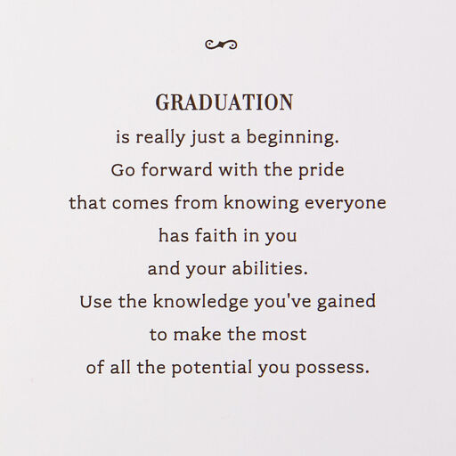 Just A Beginning College Graduation Card, 