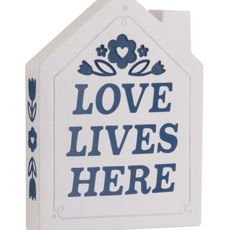 Love Lives Here White House Christmas Ornament closeup view image number 5