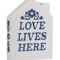 Love Lives Here White House Christmas Ornament closeup view image number 5