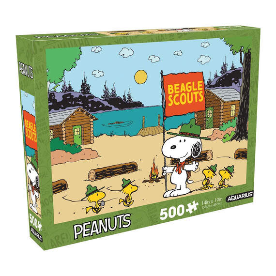 Aquarius Peanuts Beagle Scouts 500-Piece Jigsaw Puzzle
