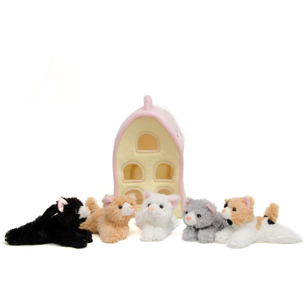 Plush Cat House and Kitten Toy Set Dolls & Pretend Play Hallmark