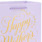 9.6" Gold Script on Lilac Medium Mother's Day Gift Bag, , large image number 4