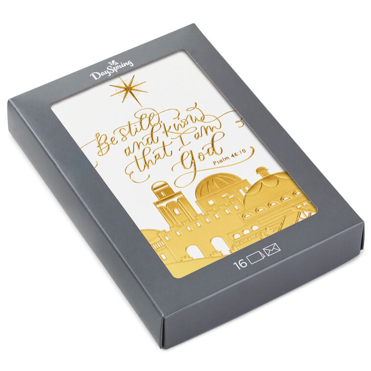 Town of Bethlehem Religious Boxed Christmas Cards, Pack of 16