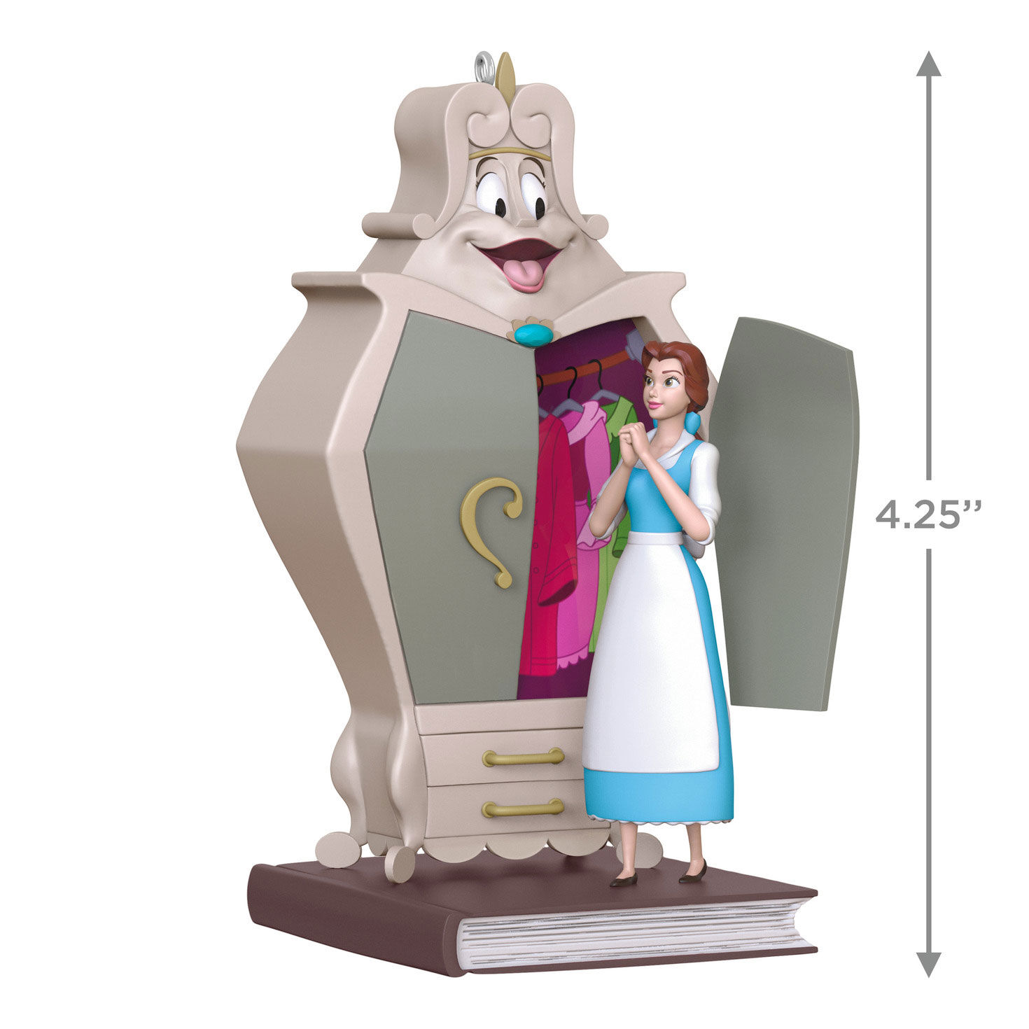 Princess Belle With Wardrobe Keepsake Ornament measurement image number 3