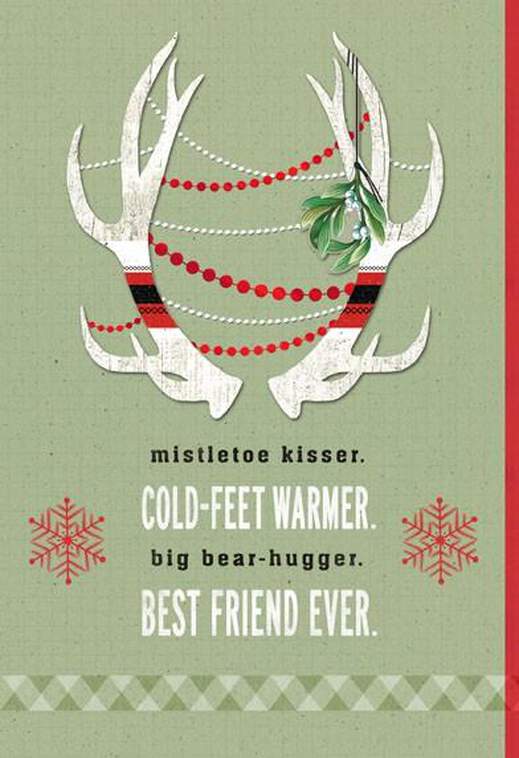 Cold-Feet Warmer Christmas Card, , large image number 1