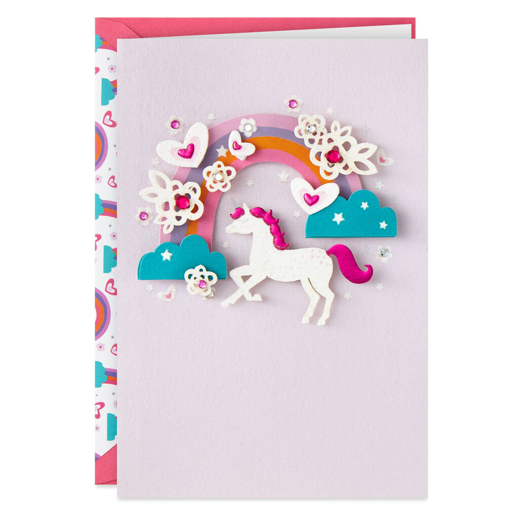 Rainbow Unicorn Birthday Card Greeting Cards Hallmark