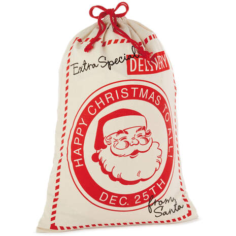28" Special Delivery From Santa XL Fabric Gift Bag, , large