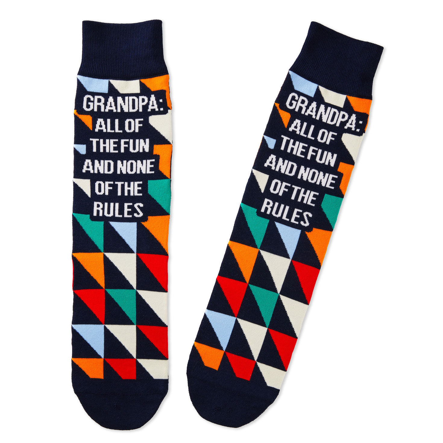 Grandpa All of the Fun Novelty Crew Socks - Socks & Slippers