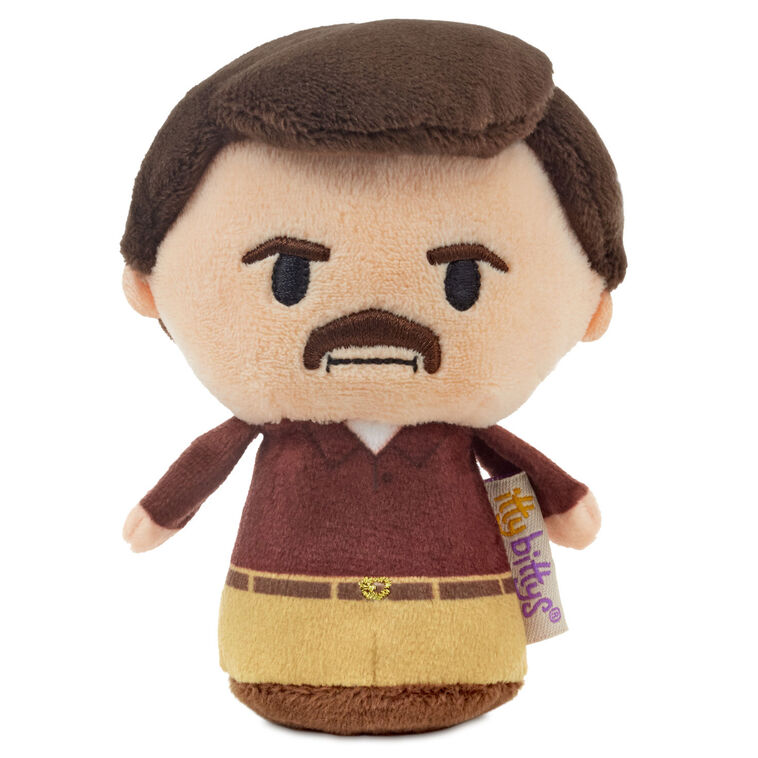 itty bittys® Parks and Rec Ron Swanson Plush With Sound, , large image number 1