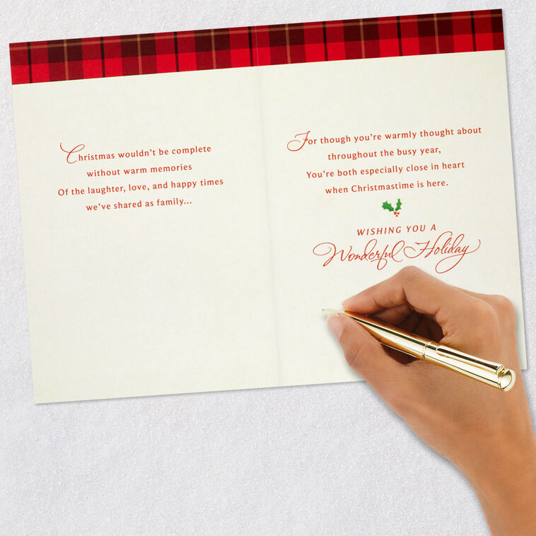 Thinking of You Christmas Card for Aunt and Uncle, , large image number 7