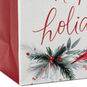 Happy Holidays on White Small Gift Bag Base/Side Detail image number 5