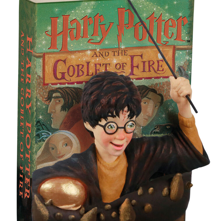 Harry Potter Goblet of Fire Book Keepsake Ornament closeup view image number 5