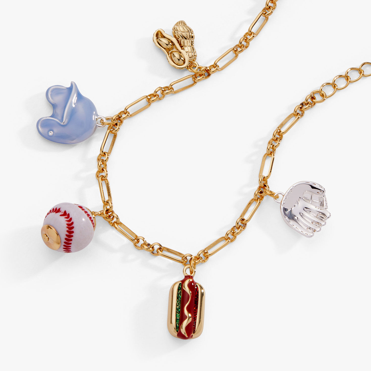 Alex And Ani 'Take Me Out to the Ballgame' Baseball Charm Bracelet closeup view image number 3