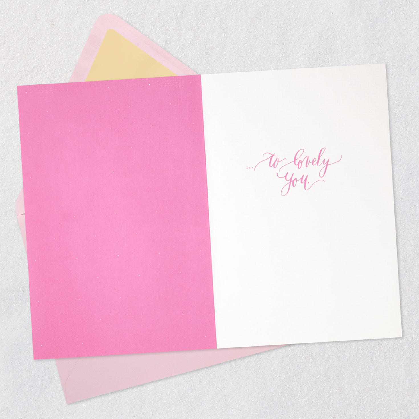 Pink Cake Topper Birthday Card Open card with envelope image number 3