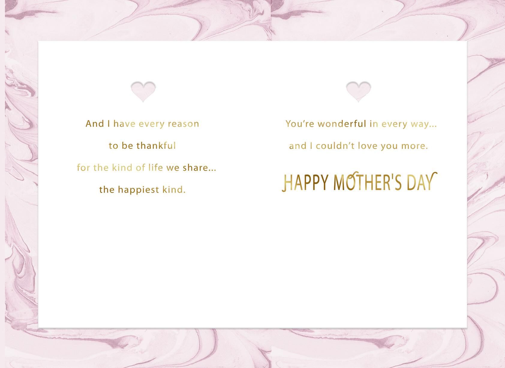 Best Mom and Best Wife Mother's Day Card