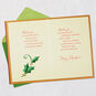 Gold Poinsettia Romantic Christmas Card for Her Open card with envelope image number 4