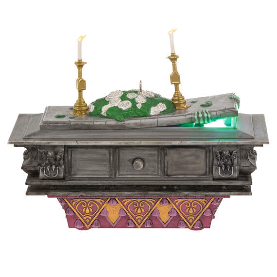 Disney The Haunted Mansion Collection The Coffin in the Conservatory Ornament With Light and Sound, , large image number 1