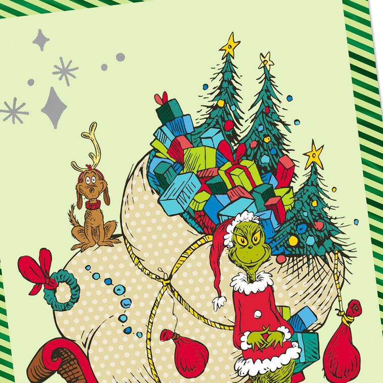 Grinch Max Dr. Seuss Money Holder Christmas Card Card Front Detail image number 4