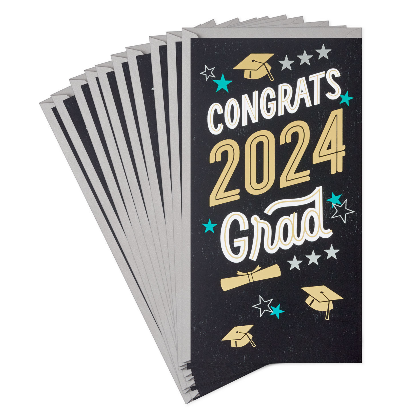 Wishing You Happiness 2024 Money Holder Graduation Cards, Pack of 10, , large image number 1