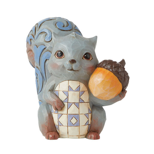 Jim Shore Mini Squirrel Figurine, 3.5", 