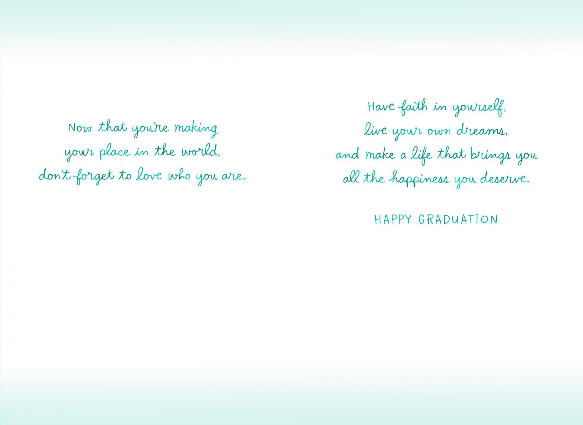 Have Faith, Niece Graduation Card