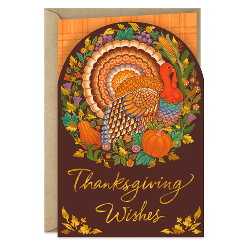 Enjoy the Blessings of the Holiday Thanksgiving Card, 