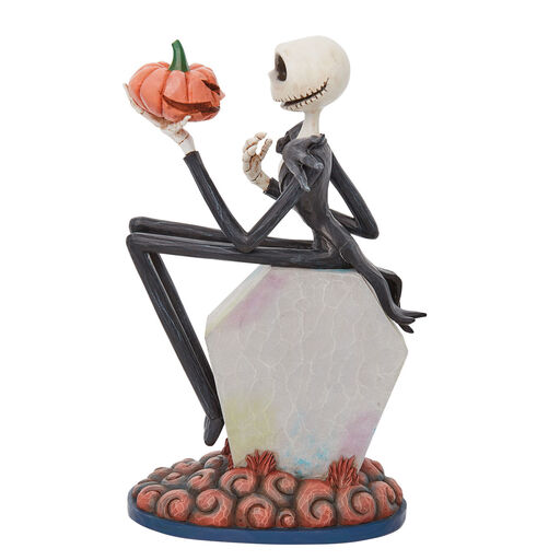 Jim Shore Disney The Nightmare Before Christmas Jack on Gravestone Figurine, 8.75", 