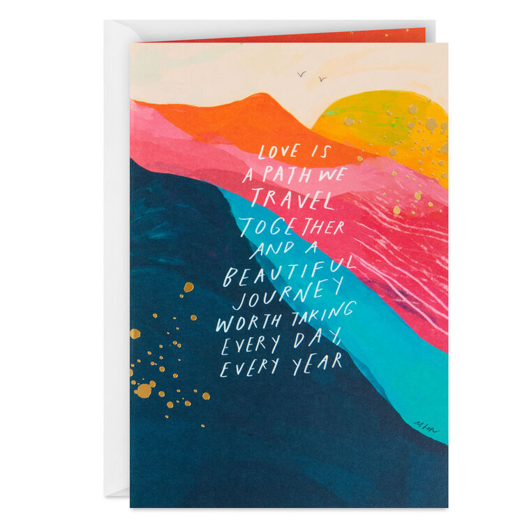 Morgan Harper Nichols Beautiful Journey Anniversary Card for Couple