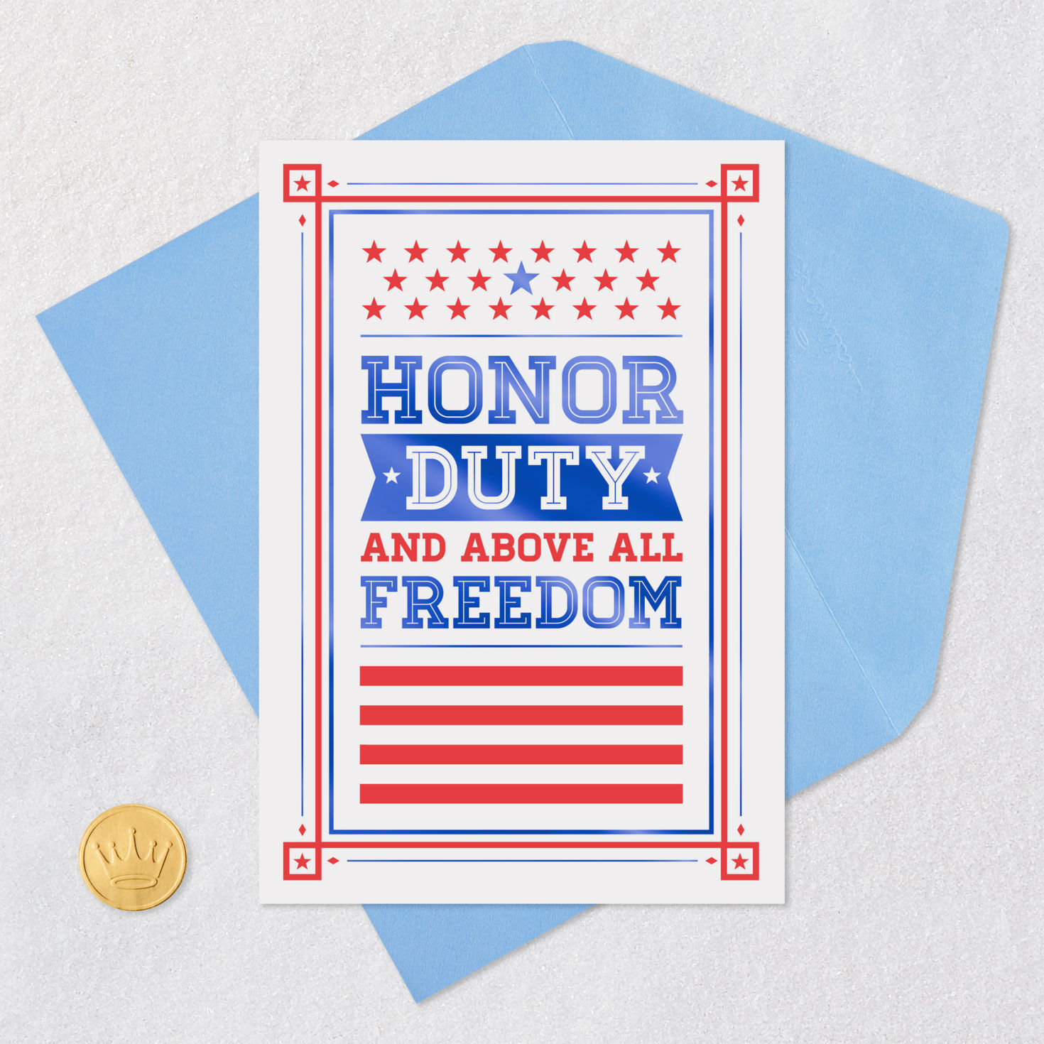 Grateful for Your Service Stars and Stripes Veterans Day Card for only USD 2.00 | Hallmark