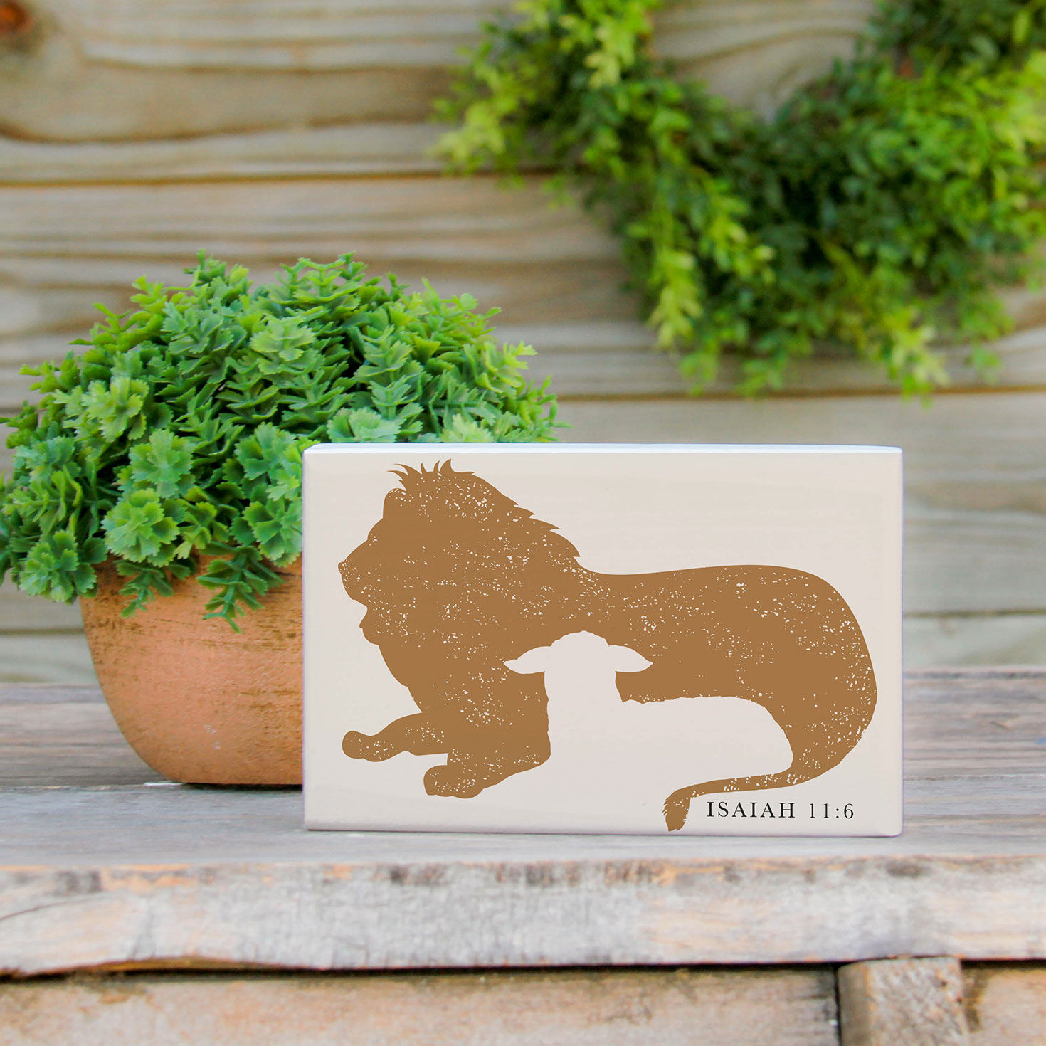 Sincere Surroundings Lion and Lamb Wood Sign for only USD 12.99 | Hallmark