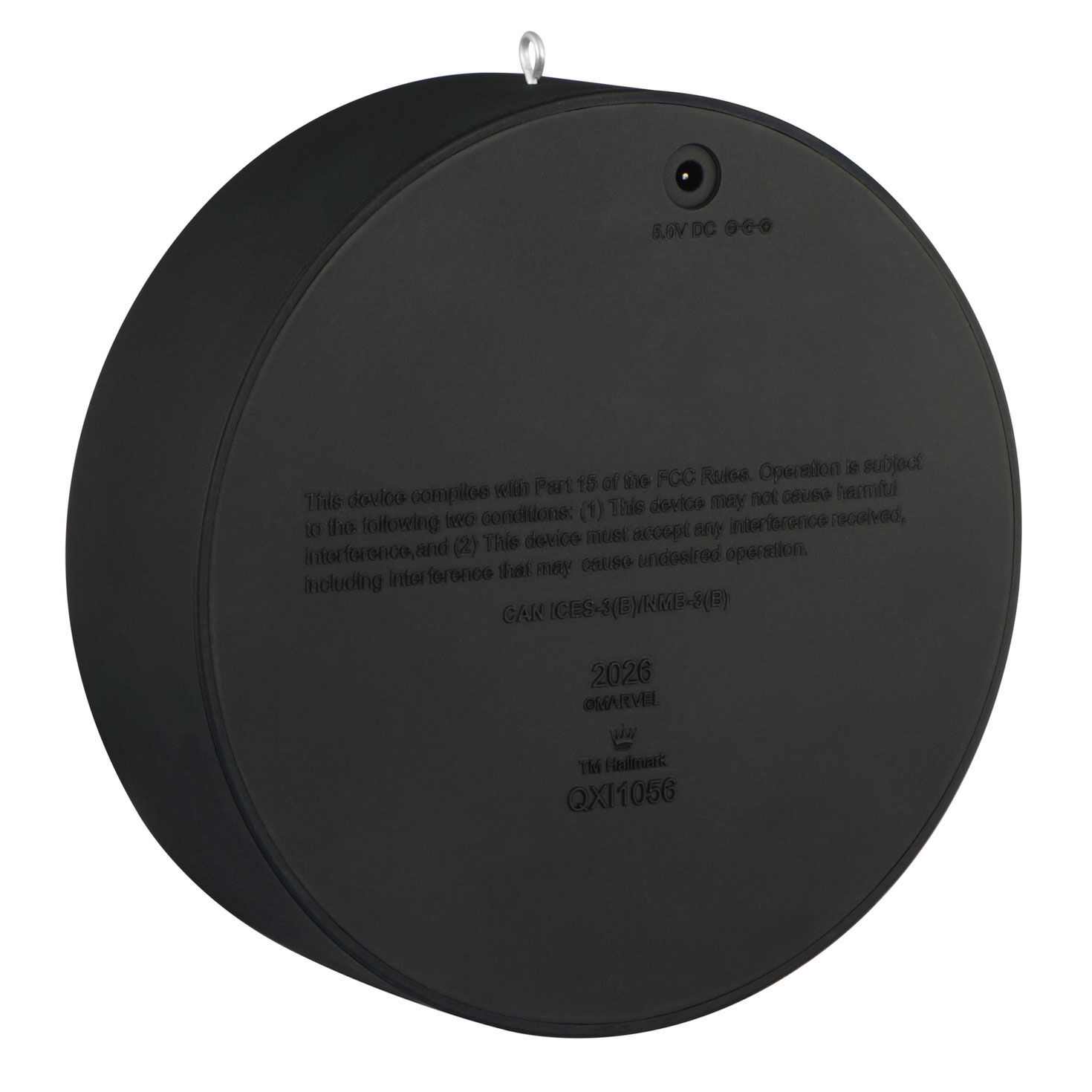 Round Spider-Man Face Keepsake Ornament Back image number 7