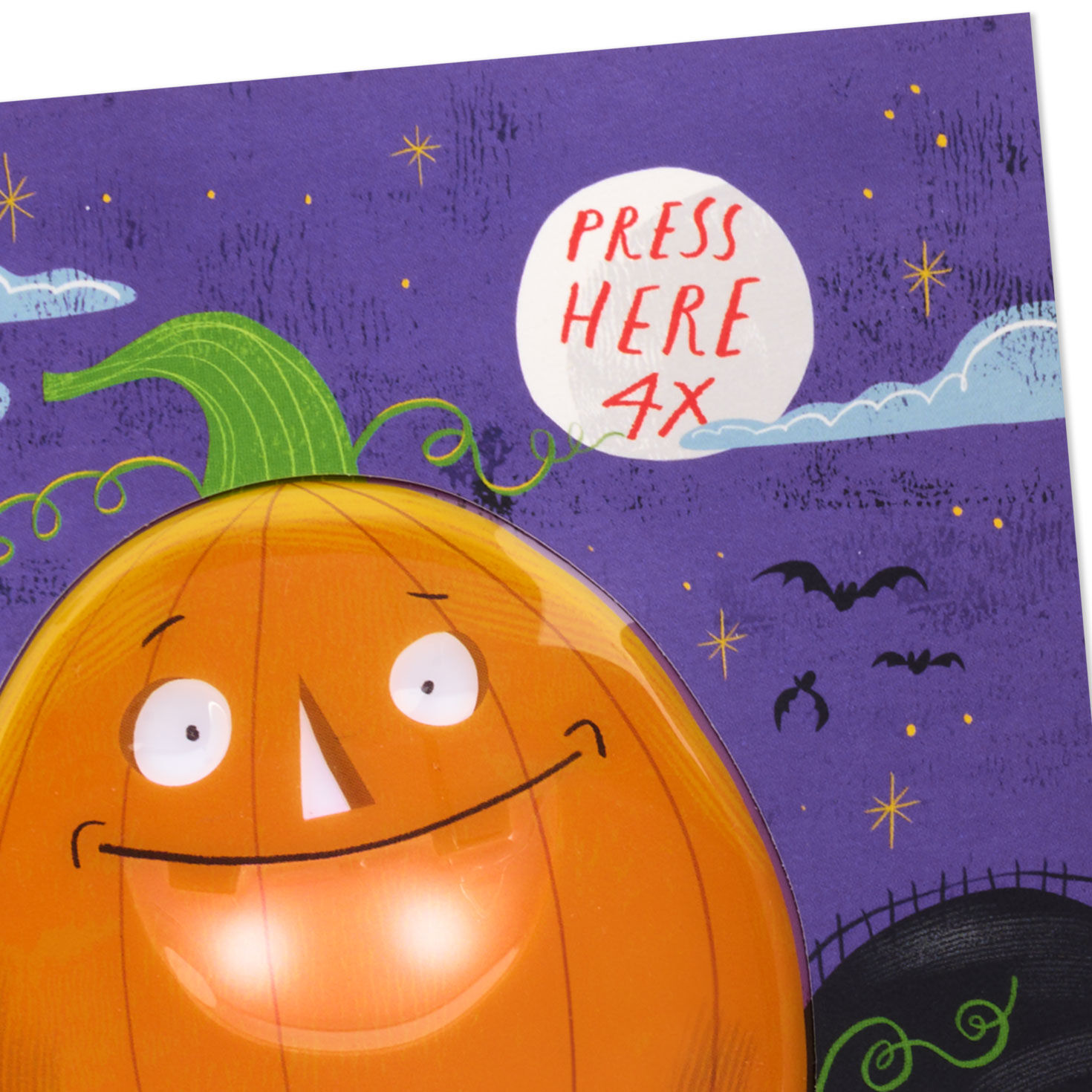 Jack-o'-Lantern Jokes Funny Halloween Card With Sound Card Front Detail image number 4