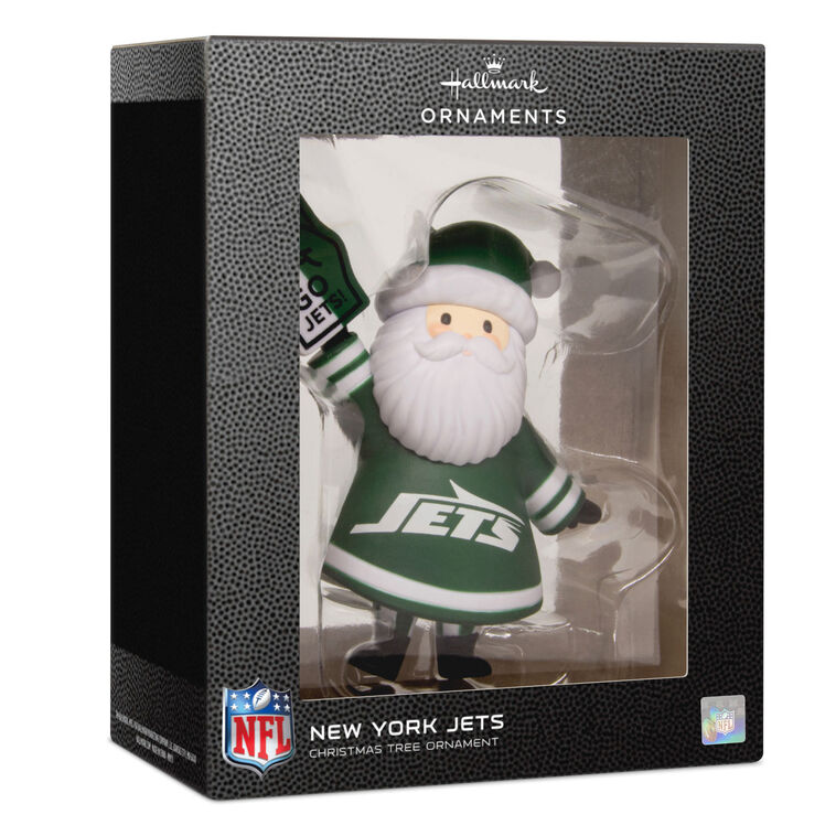 New York Jets Santa Fan Christmas Ornament  image number 7