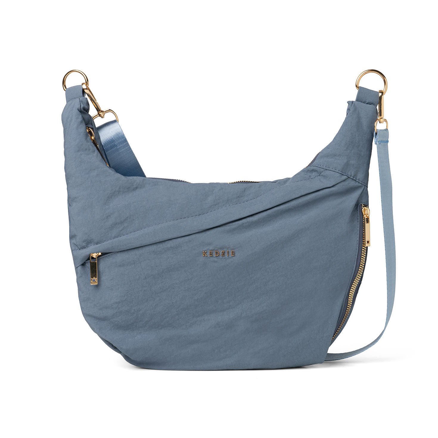 Kedzie Blue Atlas Crossbody Bag