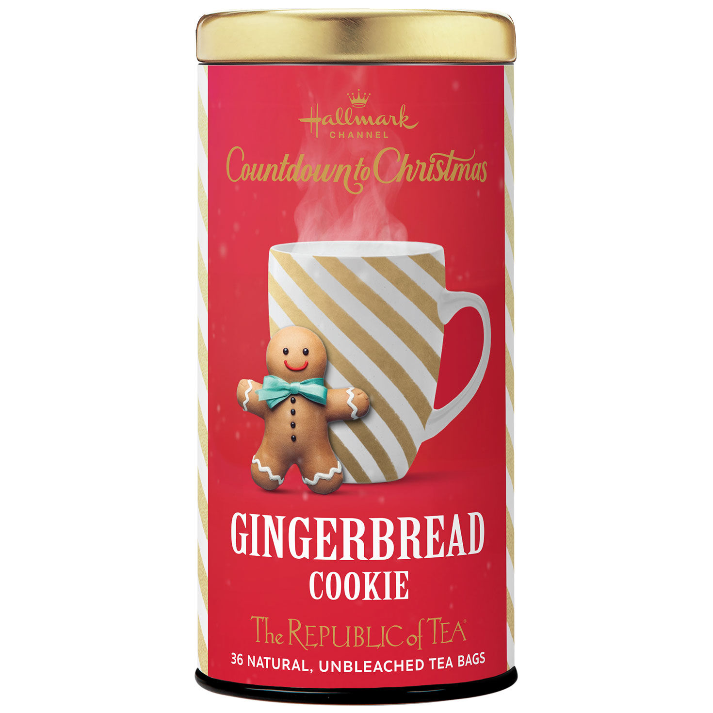 The Republic of Tea Hallmark Channel Gingerbread Cookie Tea Bags, 36 Pieces