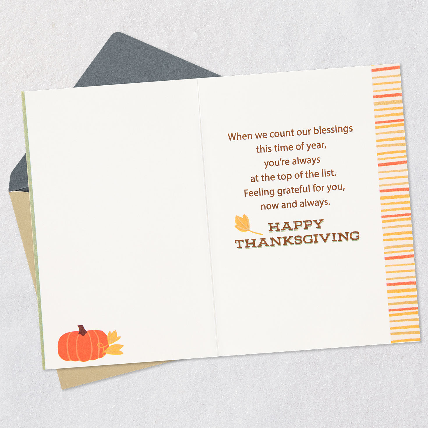 Grateful for You Thanksgiving Card for Grandson, , large image number 3